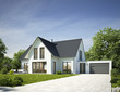 Haus Standard weiß mit Garage Haus Standard weiß mit Garage