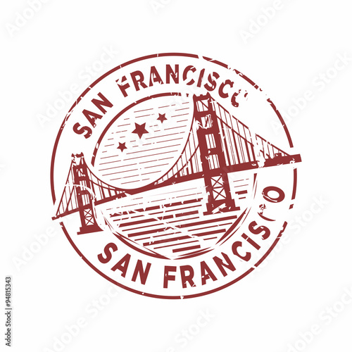 Vector San Francisco Rubber Stamp Stock Image And Royalty Free