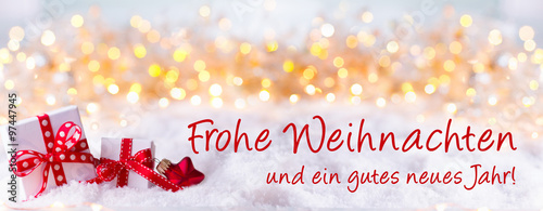 Frohe Weihnachten und ein gutes neues Jahr! Grußkarte, Weihnachtskarte