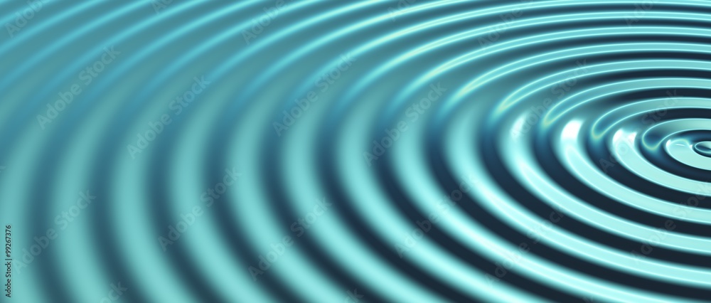 Impuls und Wellen - blau