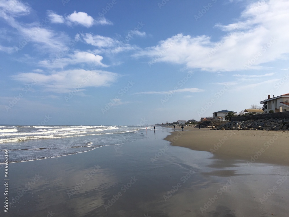 the beach