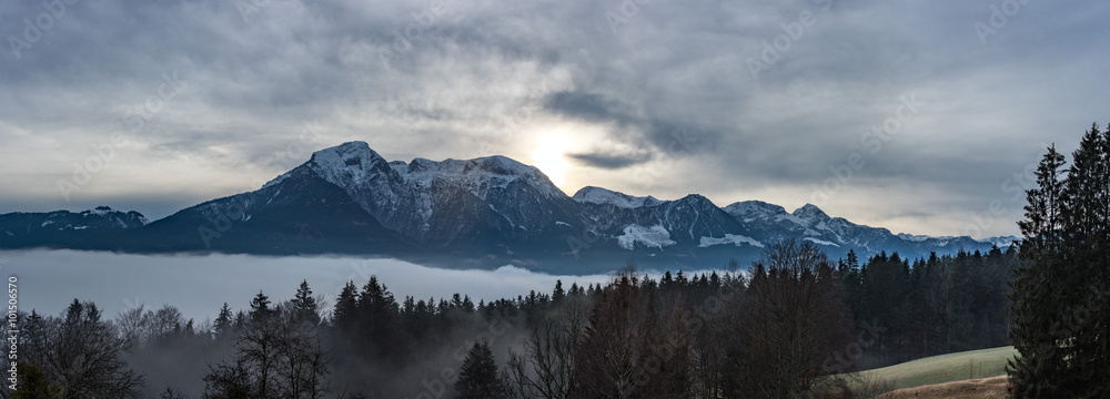 berchtesgaden land in winter time