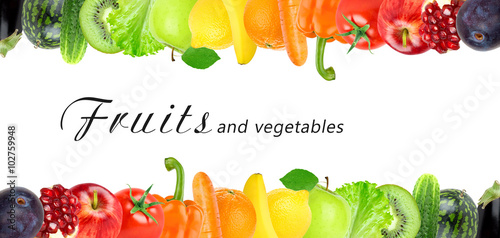 Color fruits and vegetables