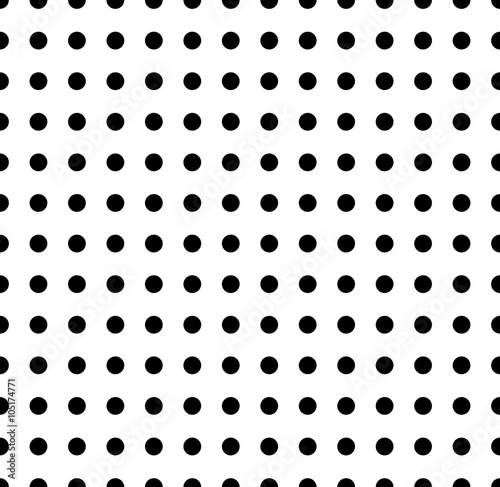 Polka dots pattern. Seamlessly repeatable dotted, circle backgro