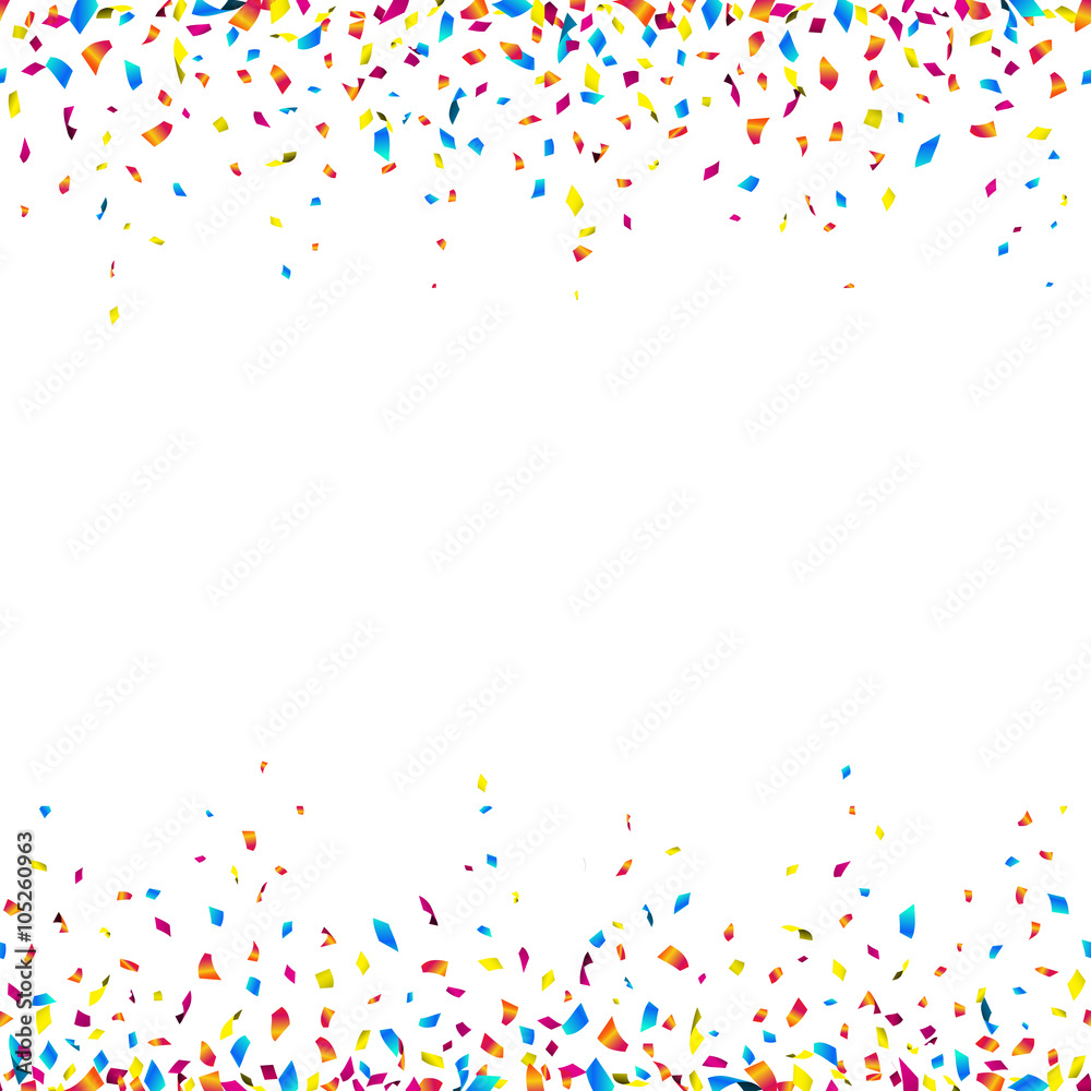 Celebration background with colorful confetti – seamless confetti