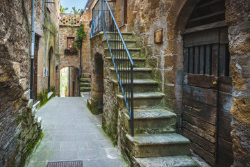 Beautiful magical nooks in the medieval town of Pitigliano.
