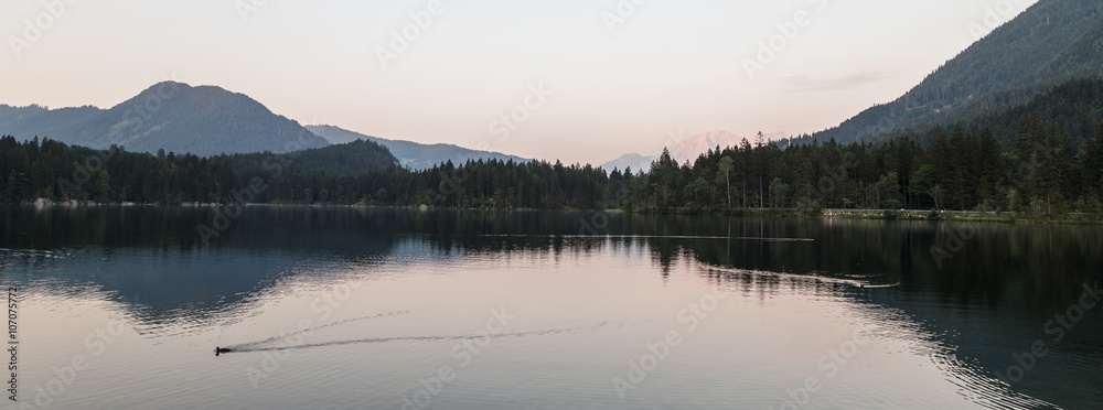 Panorama vom Hintersee, Berchtesgadener Land