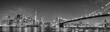 New York manhattan bridge night view New York manhattan bridge night view