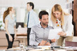 Business people at work Business people at work