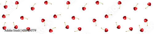 Fototapeta cover header pattern cherry berries red