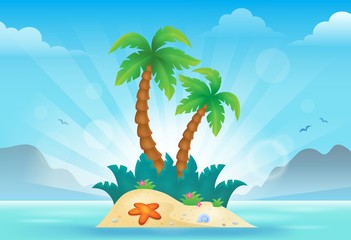 Tropical island theme image 3