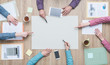 Business team working on a project Business team working on a project