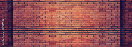 Red brick wall texture for background