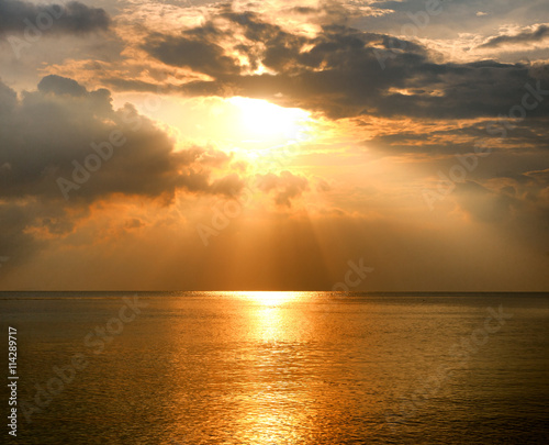 beautiful sunset on the sea, wallpaper, holiday, beach holiday