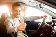 Happy customer just bought a car Happy customer just bought a car