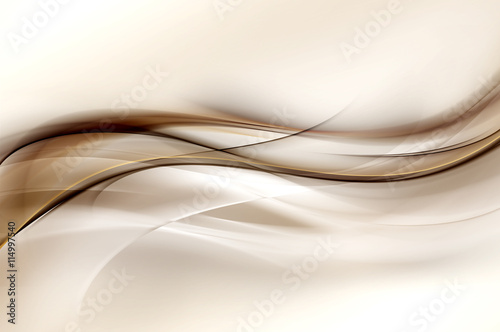 Fototapeta Abstract Brown Wave Design Background