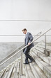Businessman on the stairs Businessman on the stairs