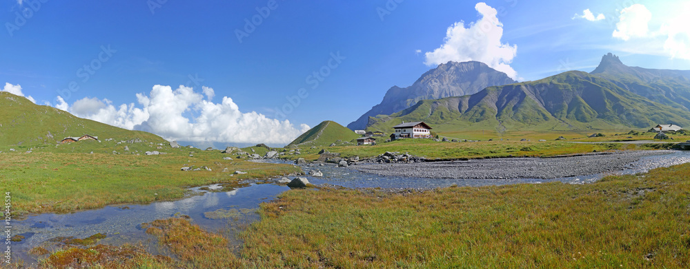 panorama engstligenalp, adelboden, schweiz 