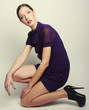Fashion model. Posing in studio. Fashion model. Posing in studio.