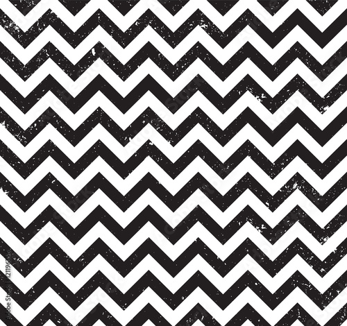 Fototapeta Zig zag background, seamless pattern. Grunge design, vector illustration EPS 10