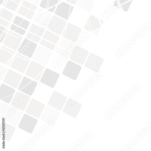 Zdjęcie XXL Wektorowy geometryczny wzór. Nowoczesna tekstura w monochromatycznym. Siatka szara. Stylowe kafelki kwadratów. Streszczenie tło na okładce książki, broszury, ulotki lub stronie internetowej.