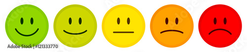 5 Color Faces Feedback/Mood