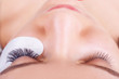 Eyelash Extension Procedure. Woman Eye with Long Eyelashes. Lashes, close up, selected focus. Eyelash Extension Procedure. Woman Eye with Long Eyelashes. Lashes, close up, selected focus.