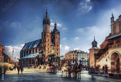 Obraz na płótnie Cracow / Krakow town hall in Poland, Europe