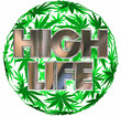 High Life Marijuana Pot Leaf Sphere 3d Illustration High Life Marijuana Pot Leaf Sphere 3d Illustration
