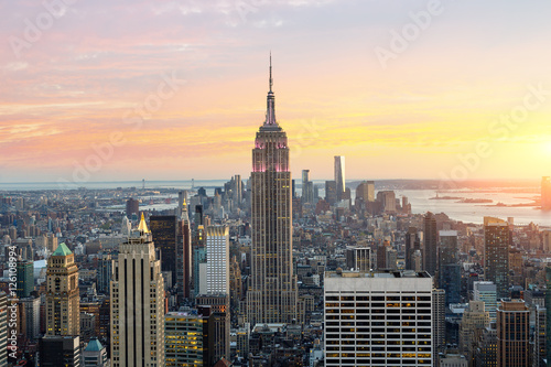 Fototapeta Skyline of New york with Empire state building