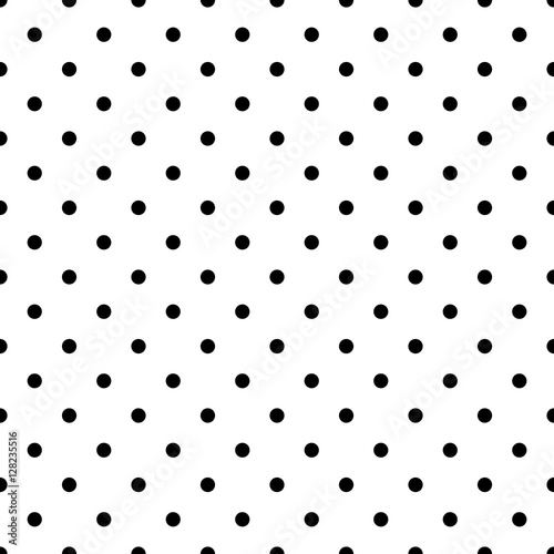  Small polka dot black seamless pattern vector