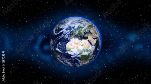 Zdjęcie XXL Planeta ziemia w space.Globe w galaktyce. Elementy tego obrazu dostarczone przez NASA