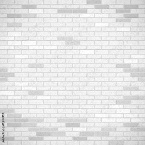 White brick wall. Industrial construction background. Stock vect