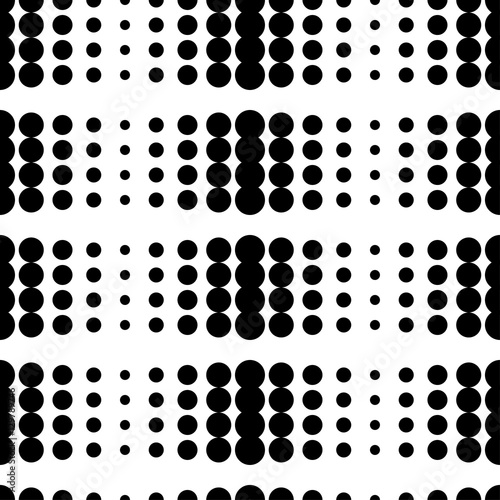 Fototapeta Seamless vector background with abstract geometric pattern. Polka dot. Print. Repeating background. Cloth design, wallpaper.