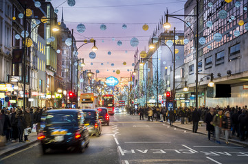 London Oxford Street, Christmas Day