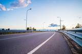 Road and guard-rail