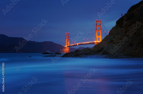 Zdjęcie XXL Golden Gate Bridge przy piekarz plażą, San Fransisco, Kalifornia, usa