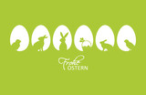 Frohe Ostern Ostereier