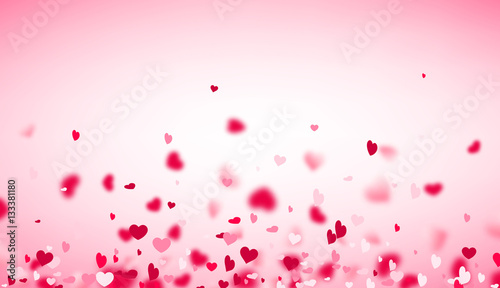 Love valentine's background with hearts.