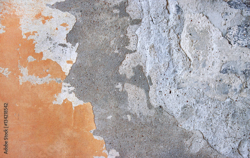 Old concrete wall background with cracks