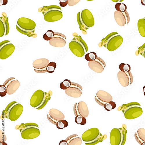 tasty macaroon cookie