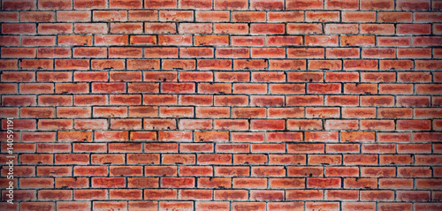 Red brick wall texture for background