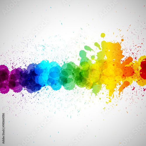 Plakat Holi tło, streszczenie kolorowy plama farby plamami. Jasne plamki i plamki na świąteczne plakaty, karty, banery itp.
