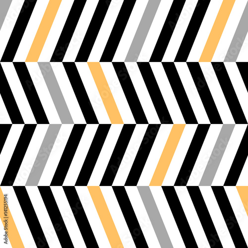 Fototapeta Abstract striped geometric zig zag stripe vector background