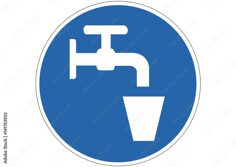 Schild Trinkwasser