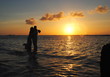 Couple in the sunset Couple in the sunset