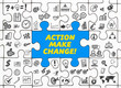 Action make Change! / Puzzle mit Symbole Action make Change! / Puzzle mit Symbole