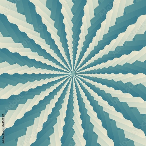 Plakat Geometria Into Infinity. Abstrakcjonistyczny geometrical koncentryczny zawijasa tło. Struktury podobne do muszli morskich. Fraktal wirowa tła. Koncentryczna geometria owijania.