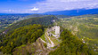 Aerial view on Anacopia fortress and Iverian Mountain Aerial view on Anacopia fortress and Iverian Mountain