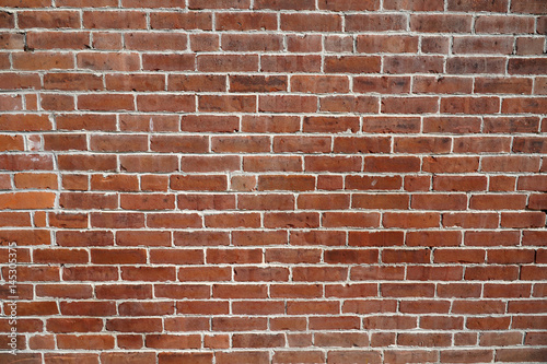 facade view of old brick wall background